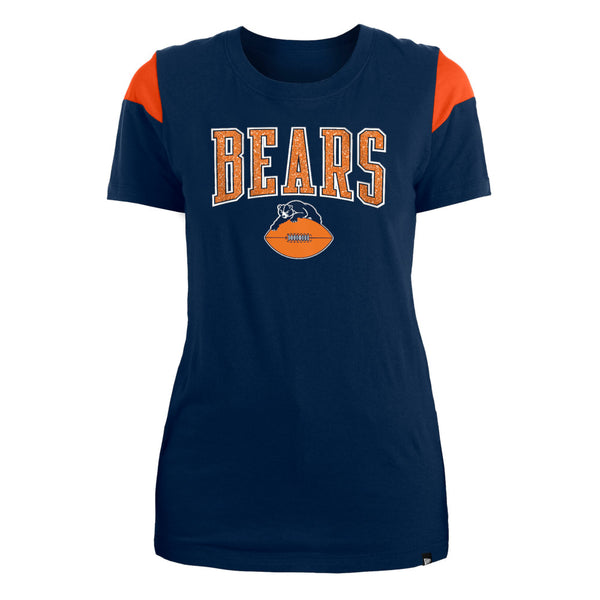 Chicago Bears Women's Cream Sherpa Crewneck Top - Clark Street Sports