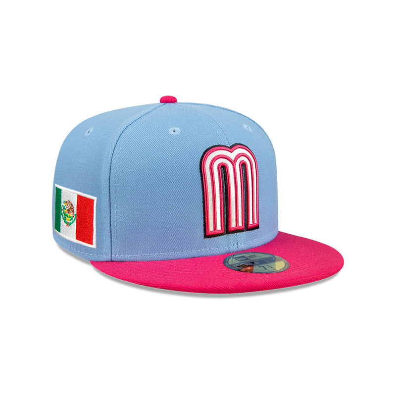 Mexico 2023 World Baseball Classic Alternate Blue/Rose New Era 59FIFTY Fitted Hat