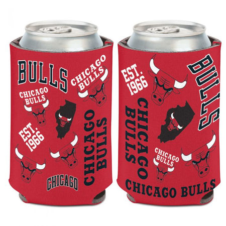 Chicago Bulls Color Block 12 oz. Can Cooler by WinCraft