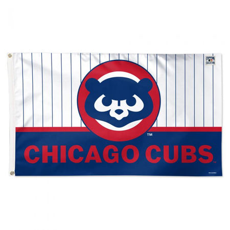 Chicago White Sox Pinstripe Logo Deluxe Flag - Clark Street Sports