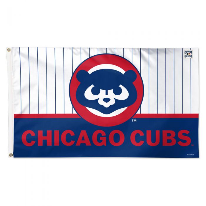 Chicago Cubs Pinstripe 1979 - 1993 Logo 3'x5' Deluxe Flag