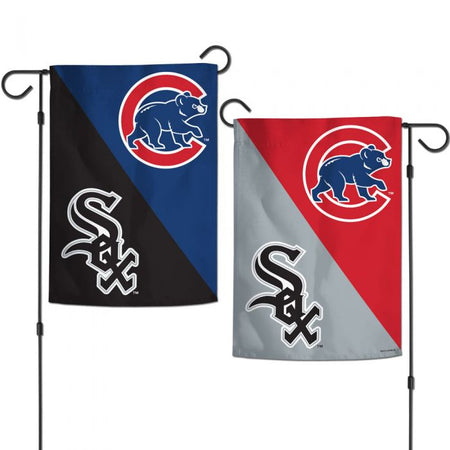 Chicago Cubs vs St. Louis Cardinals House Divided Garden Flag House  Baseball Flag