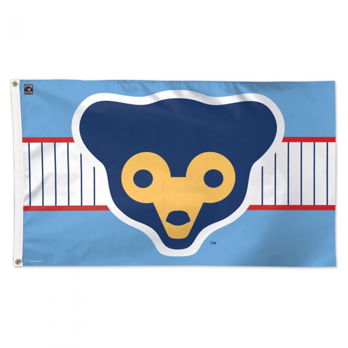 Chicago Cubs Cooperstown 1962 - 1971 Logo Columbia/Pinstripe 3' x 5' Deluxe Flag