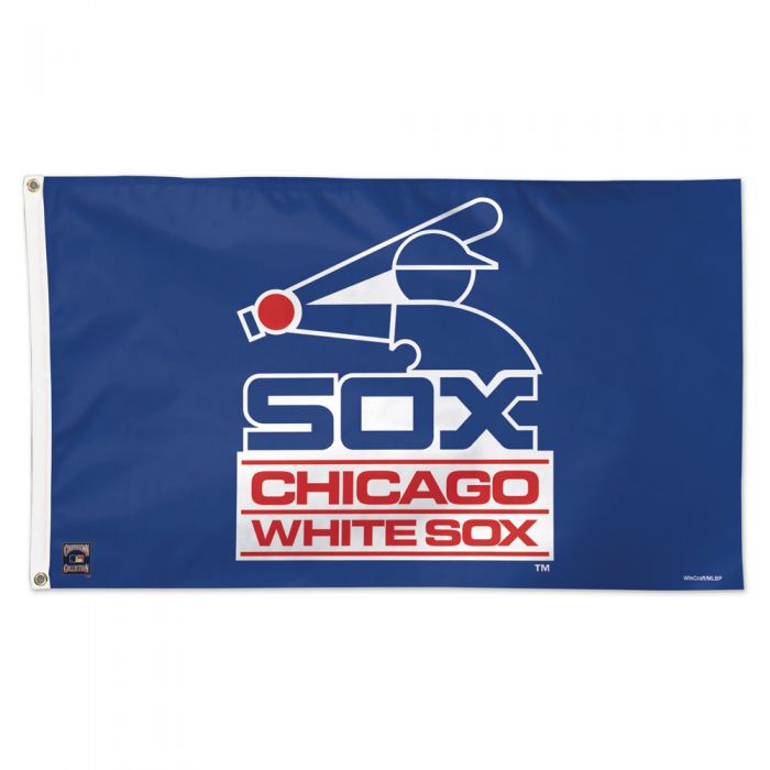 Chicago White Sox Navy Cooperstown Batterman Logo 3'x5' Deluxe Flag