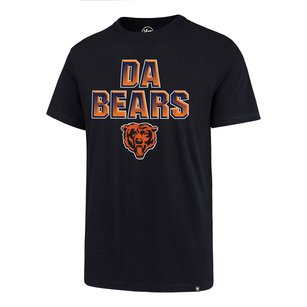 Men's '47 Navy Chicago Bears Traditions Script Hanover 3/4-Sleeve T-Shirt