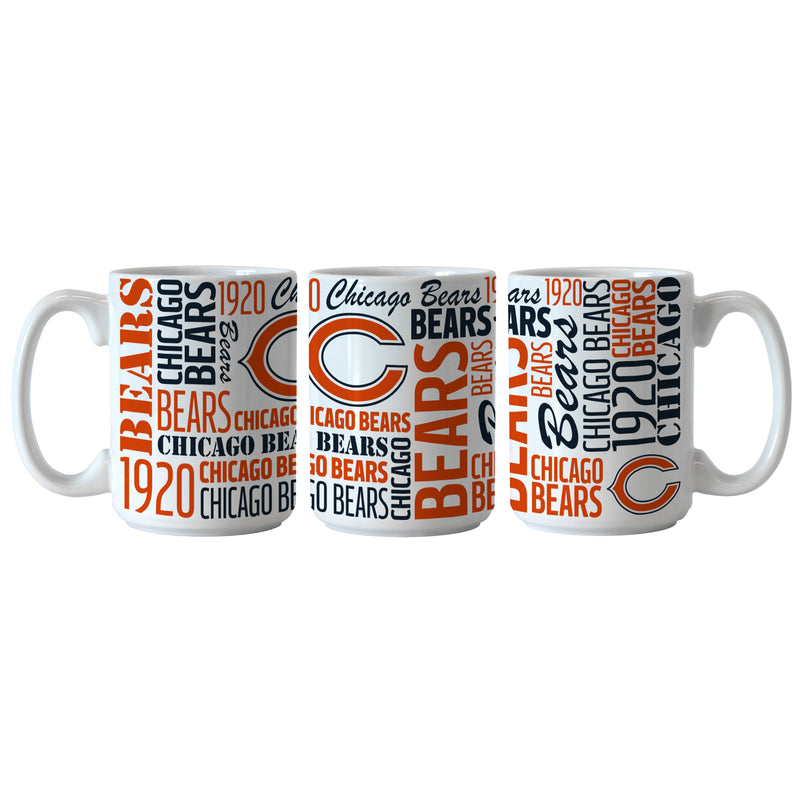 Chicago Bears White 15oz Spirit Sublimated Coffee Mug