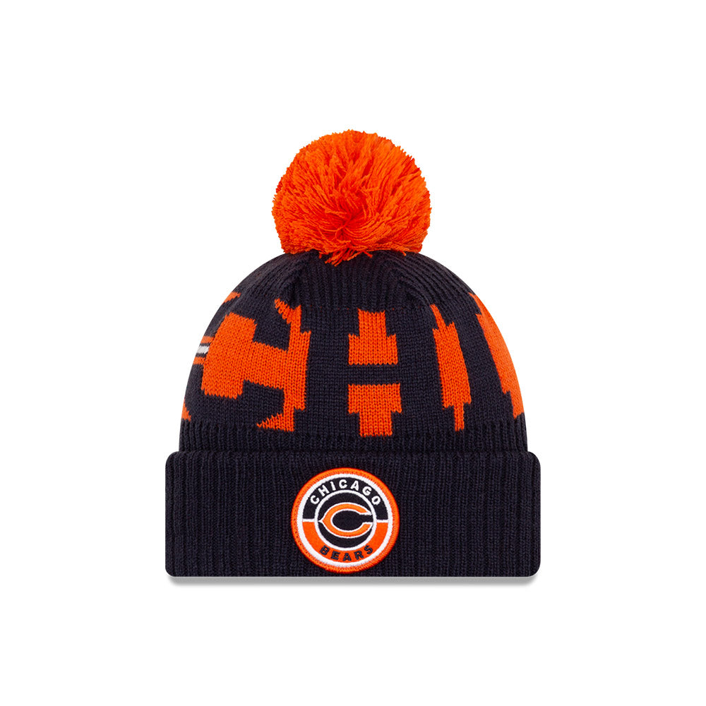 Chicago Bears 2020 Sideline CHI Pom Knit Hat