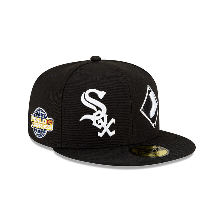 New Era 59FIFTY Chicago White Sox Side Patch Fitted Hat | Black