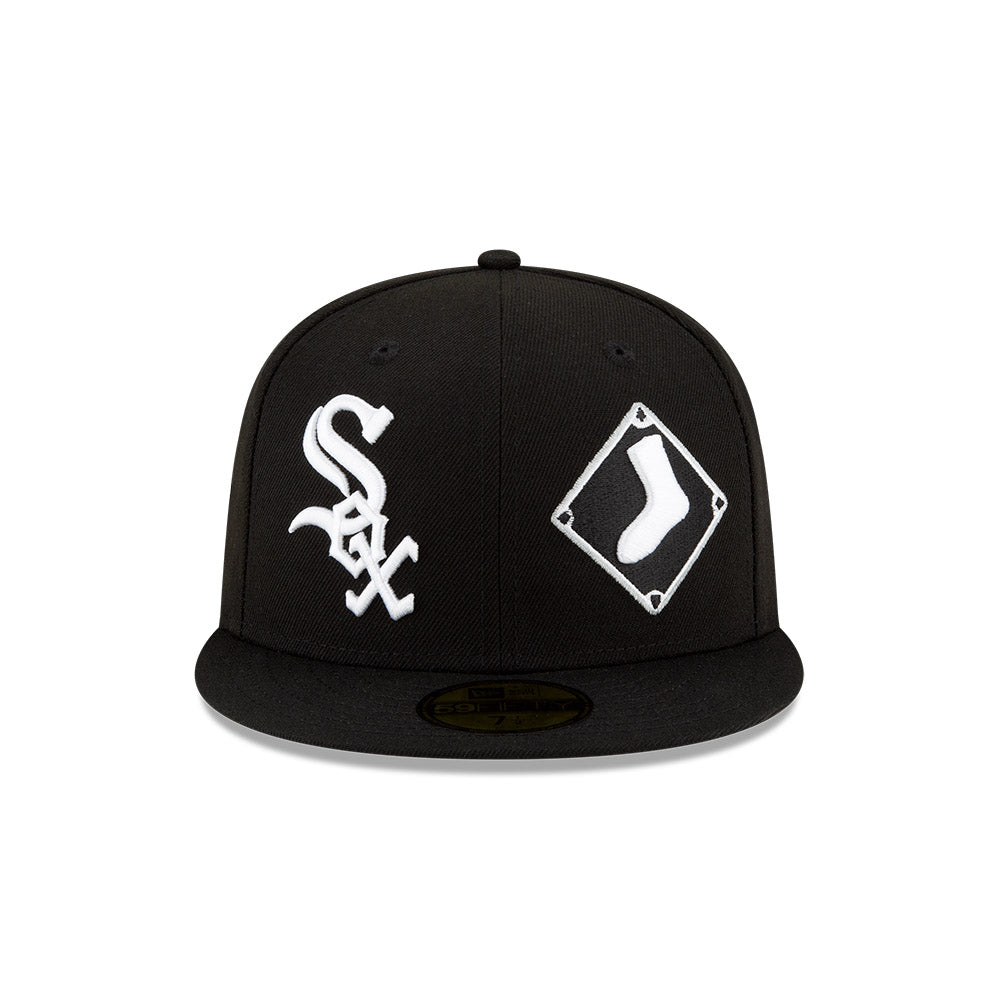 Chicago White Sox New Era 59FIFTY Patches Black Fitted Hat