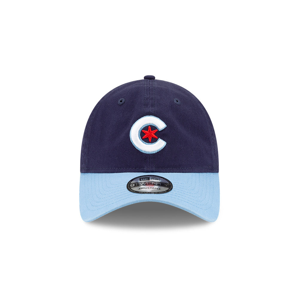 Chicago Cubs Cord 9TWENTY Adjustable Hat, Black, MLB by New Era