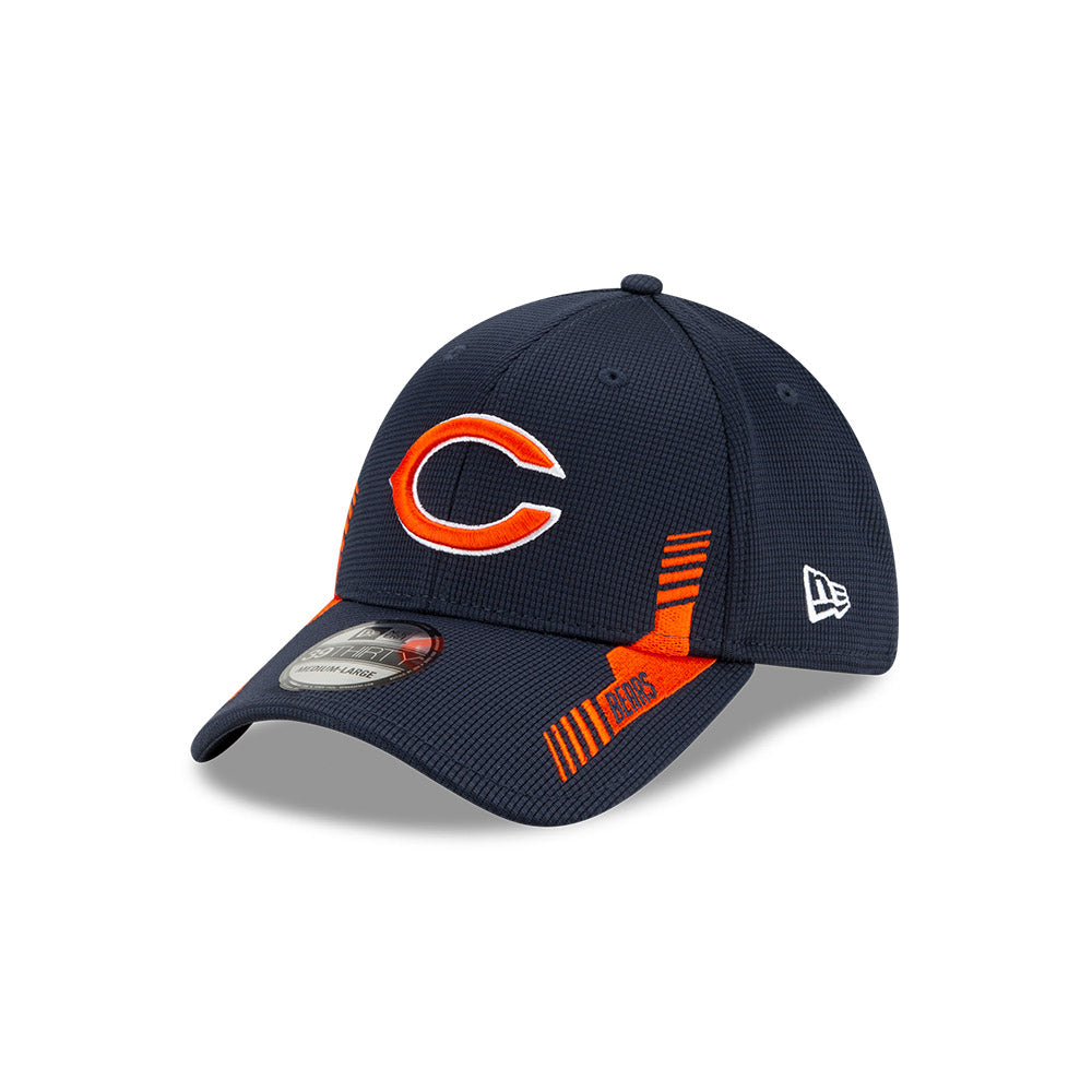 Chicago Bears 2021 Navy Home Sideline C 39THIRTY Flex Fit Hat