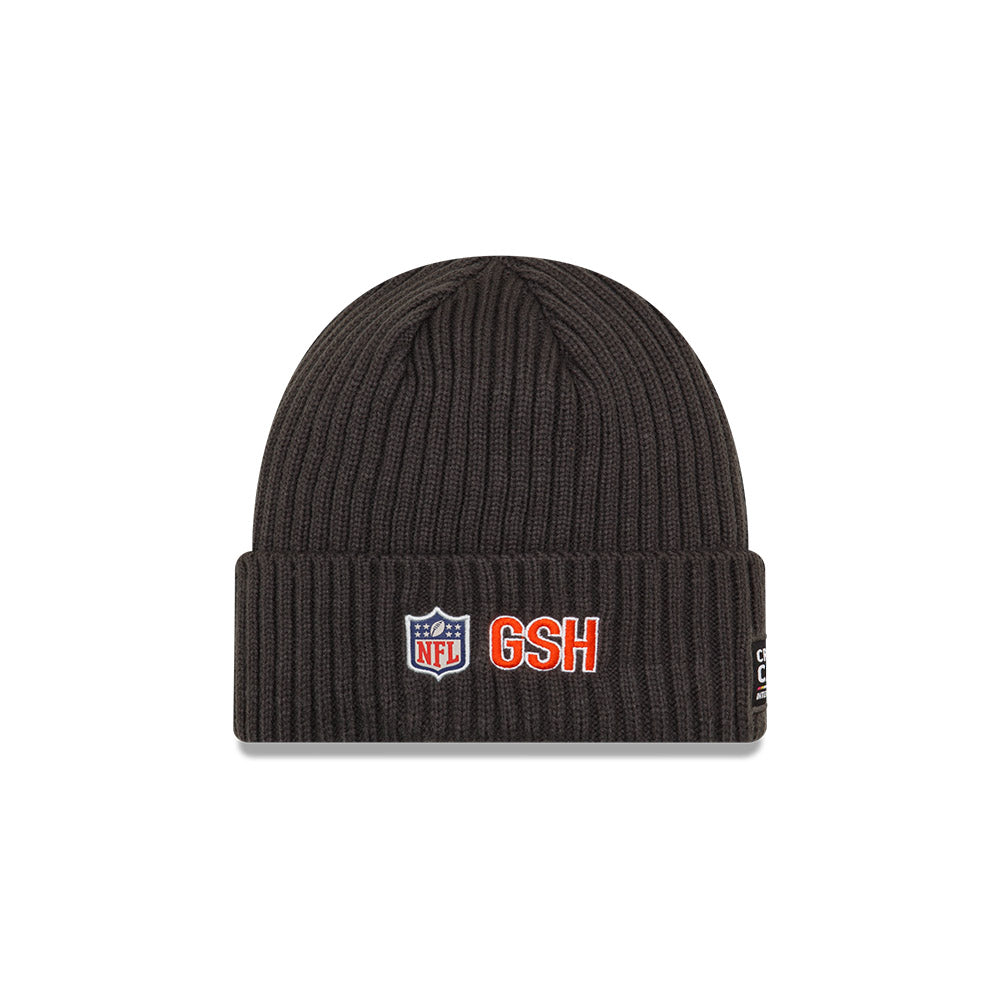 Chicago Bears 2021 NFL Crucial Catch New Era Charcoal C Logo Knit Hat