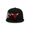 Chicago Bulls City Cluster Black New Era 59FIFTY Fitted Hat