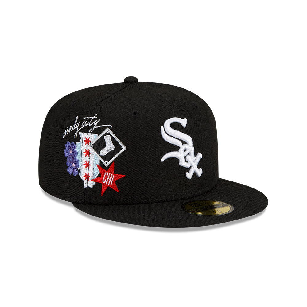 Chicago White Sox City Cluster Black New Era 59FIFTY Fitted Hat