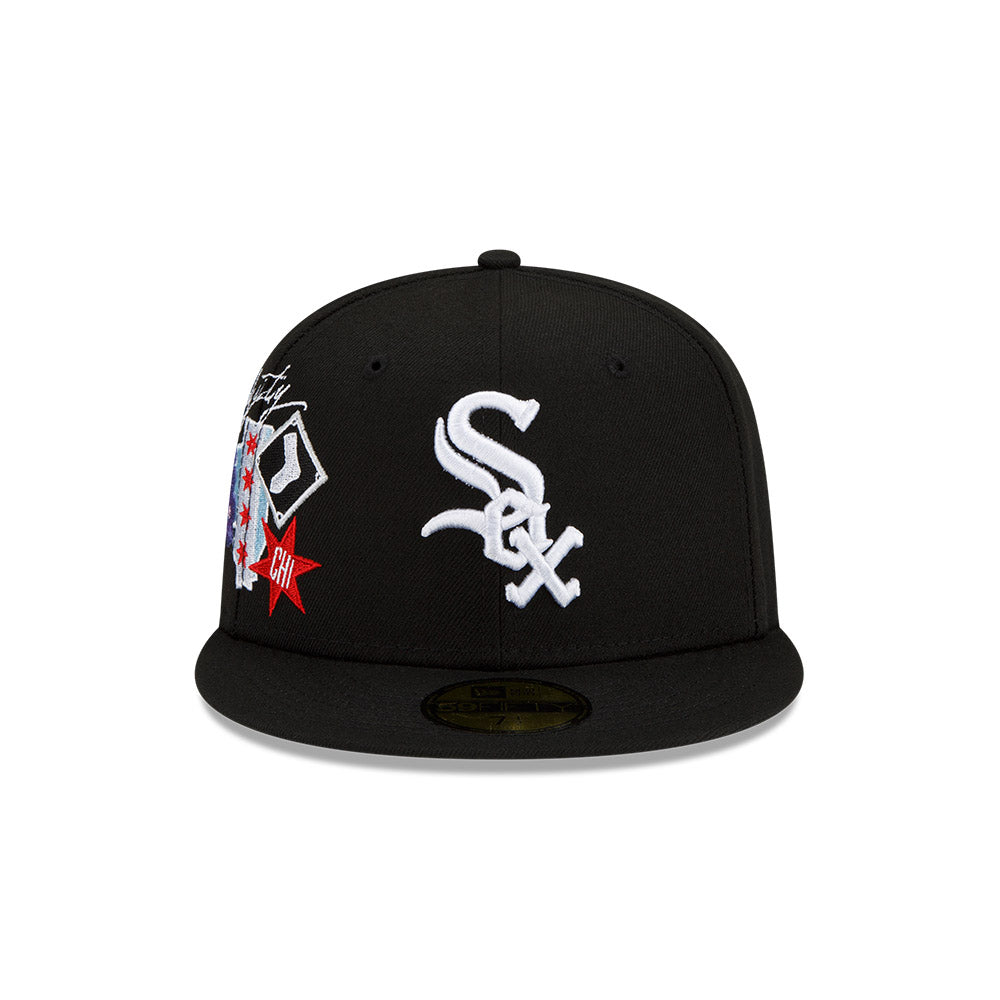 Chicago White Sox City Cluster Black New Era 59FIFTY Fitted Hat