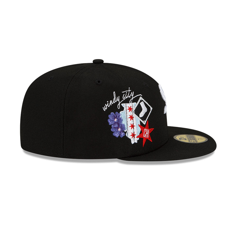 Chicago White Sox City Cluster Black New Era 59FIFTY Fitted Hat