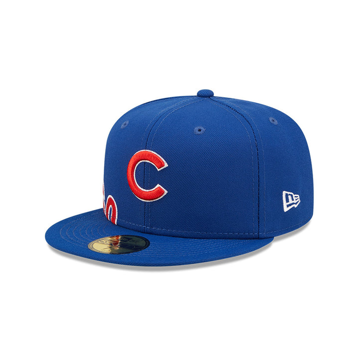 New Era Side Split 59FIFTY Chicago Cubs Fitted Hat 7-1/8