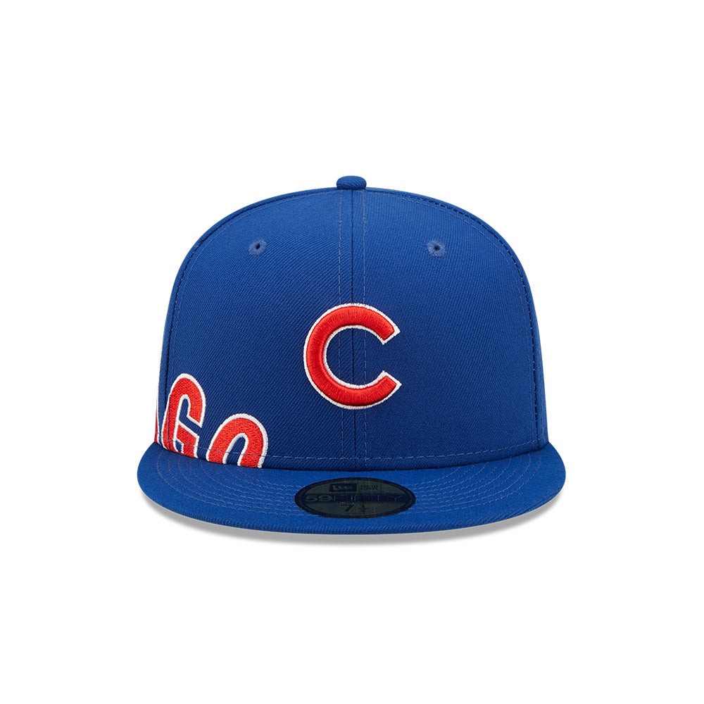 Chicago Cubs Side Split New Ear 59FIFTY Fitted Hat