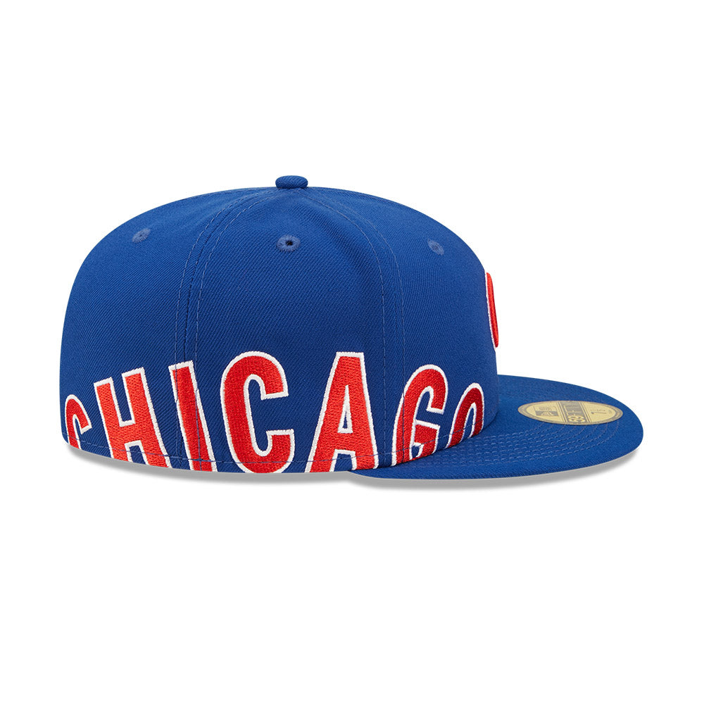 Chicago Cubs Side Split New Ear 59FIFTY Fitted Hat