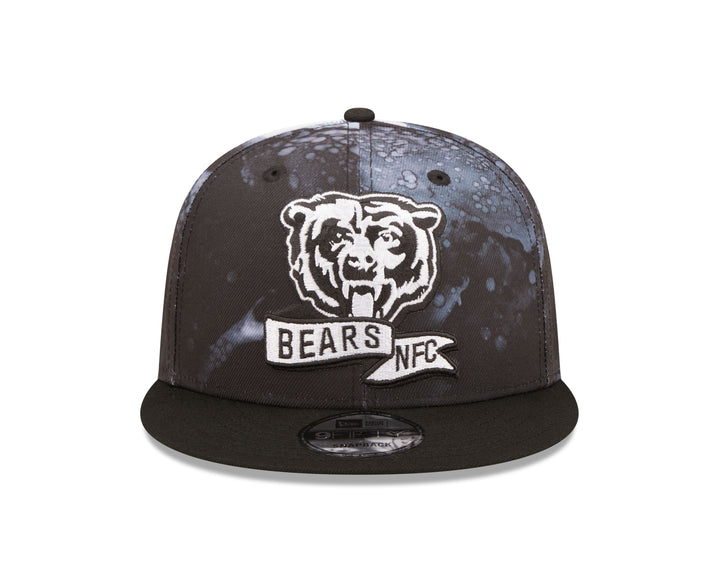 Chicago Bears 2022 Sideline New Era 9FIFTY Black Ink Dye Snapback Hat