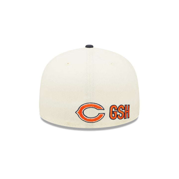 Chicago Bears New Era Cream/Navy 2022 Sideline 59FIFTY Fitted Hat