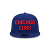 Chicago Cubs Blue Stacked Throwback New Era 9FIFTY Adjustable Snapback Hat