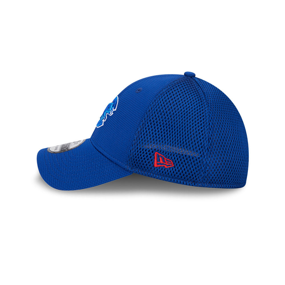Chicago Cubs Royal Overlap Active New Era 39THIRTY Flex Fit Hat