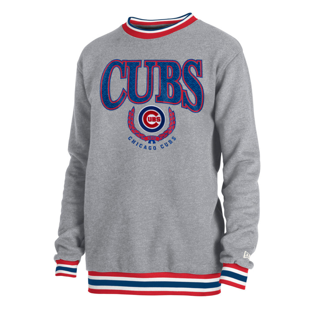Chicago Cubs Grey Crawl Bear Stitches Crew - Clark Street Sports