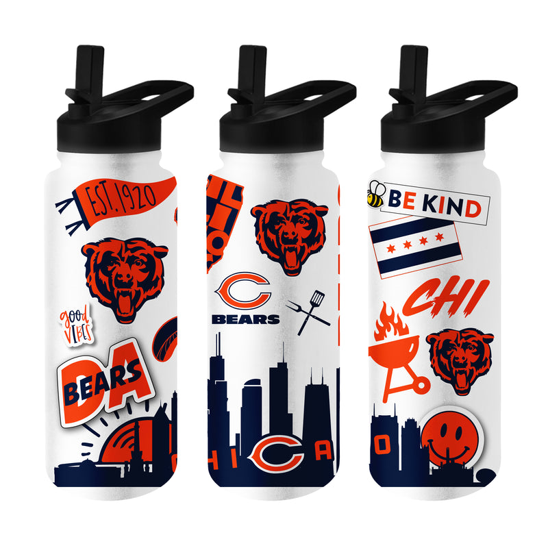 Chicago Bears Native Design 34oz. Quencher Bottle