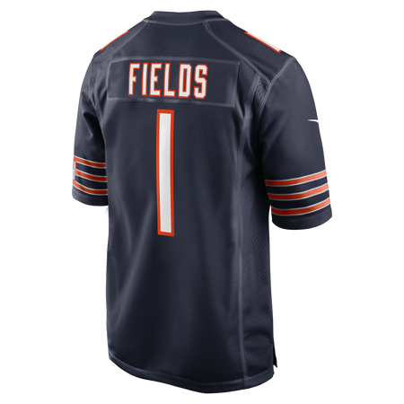 Men's Nike Justin Fields Navy Chicago Bears Game Jersey