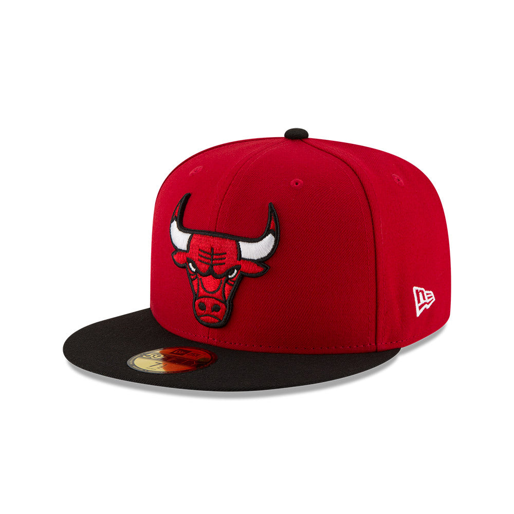 Chicago Bulls Red/Black Two Toned New Era 59FIFTY Fitted Hat