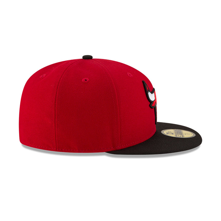 Chicago Bulls URBAN CAMO-BOTTOM Lava Red Fitted Hat