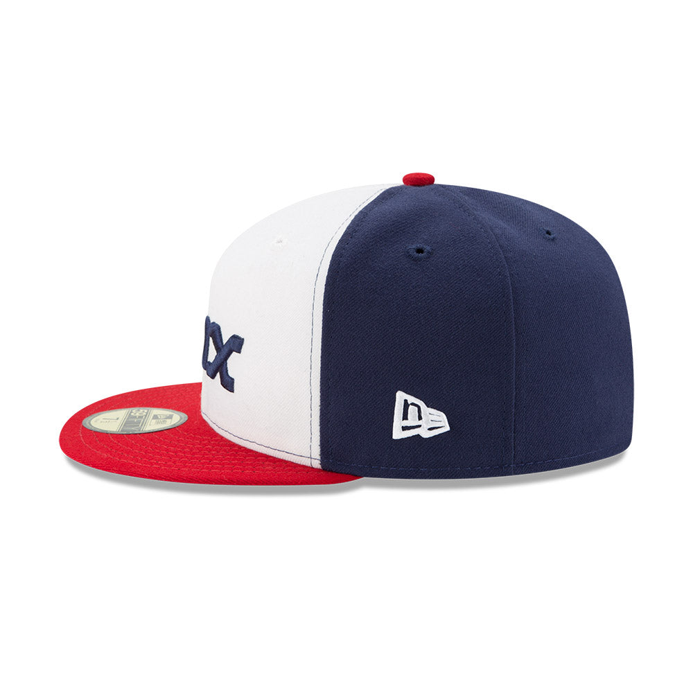 Chicago White Sox Throwback Logo Red/White/Blue 59FIFTY New Era Fitted Hat