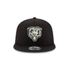Chicago Bears New Era Black/White 9FIFTY Snapback Hat