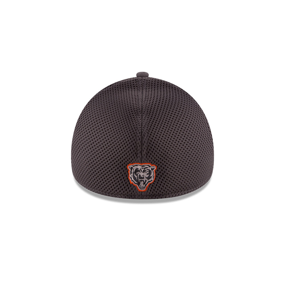 Chicago Bears Grey Angry Bear Face Flex Hat
