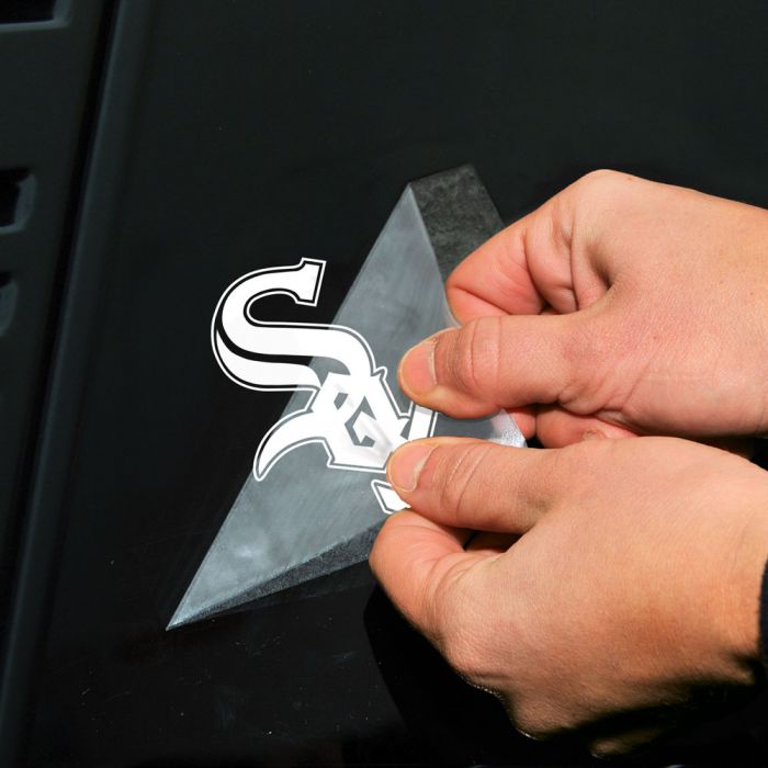 Chicago White Sox 4" x 4" Perfect Cut Decal White