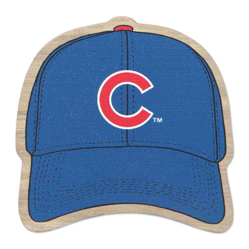 Chicago Cubs Cap Wood Magnet 2.5