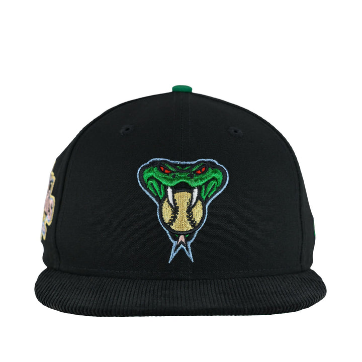 Arizona Diamondbacks Black Green New Era 59FIFTY Fitted Hat 7 3/8
