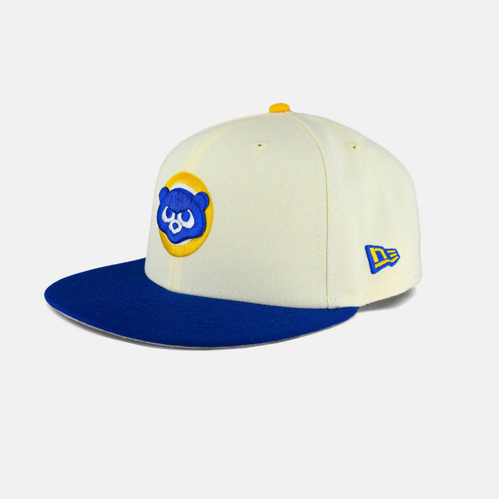 New Era 59Fifty Chicago Cubs Hat Men's 7 3/4 Blue Bear Logo National League  Cap
