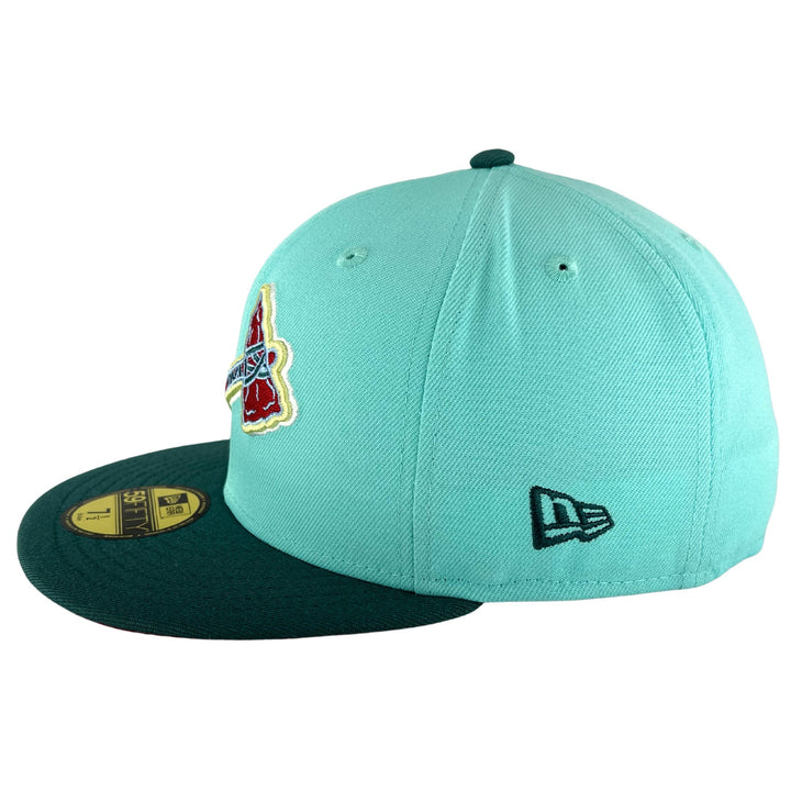 Men's Atlanta Braves New Era Light Blue/Brown Beach Kiss 59FIFTY Fitted Hat