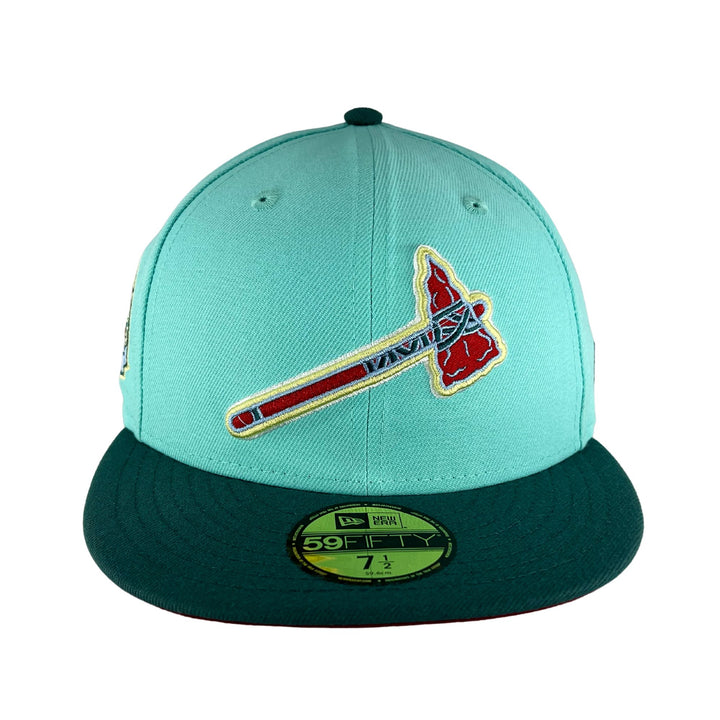 Men's Atlanta Braves New Era White Sky 59FIFTY Fitted Hat