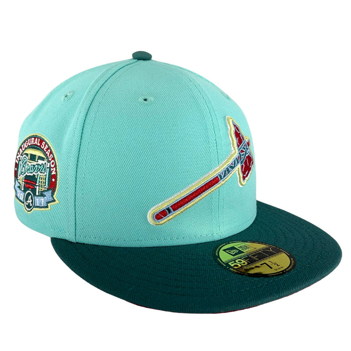 Atlanta Braves New Era Logo 59FIFTY Fitted Hat - Green