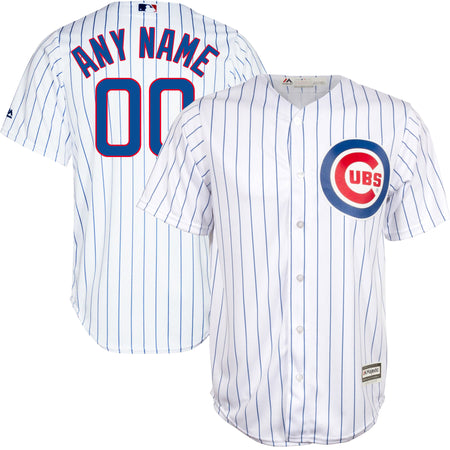  Majestic Chicago Cubs Cool Base Pinstripe Tackle