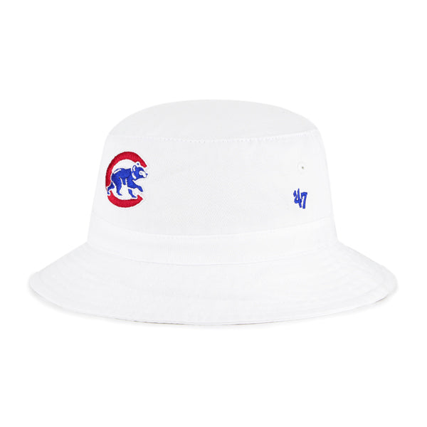 Chicago Cubs White Crawl Bear 47' Bucket Hat