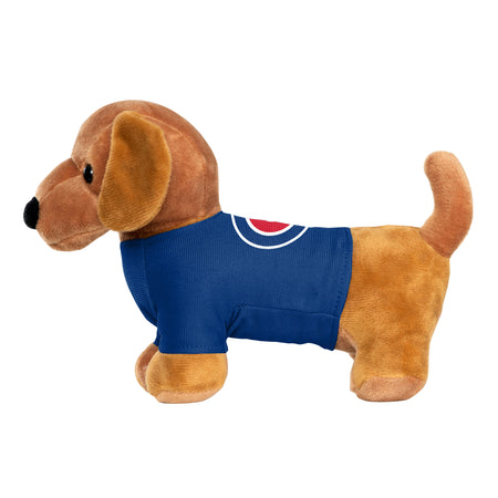 Chicago Cubs T-shirt Bulldog Stuffed Animal - Clark Street Sports