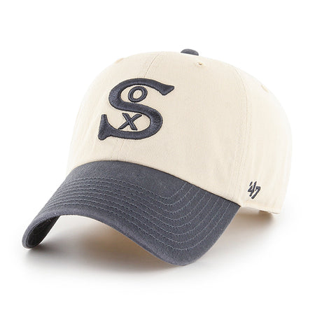 Men's Chicago White Sox New Era White/Navy 1917 Cooperstown Collection  9FIFTY Snapback Adjustable Hat