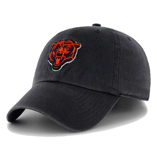 Chicago Bears Men's Navy Fitted Slouch Hat with Embroidered C Logo, Medium