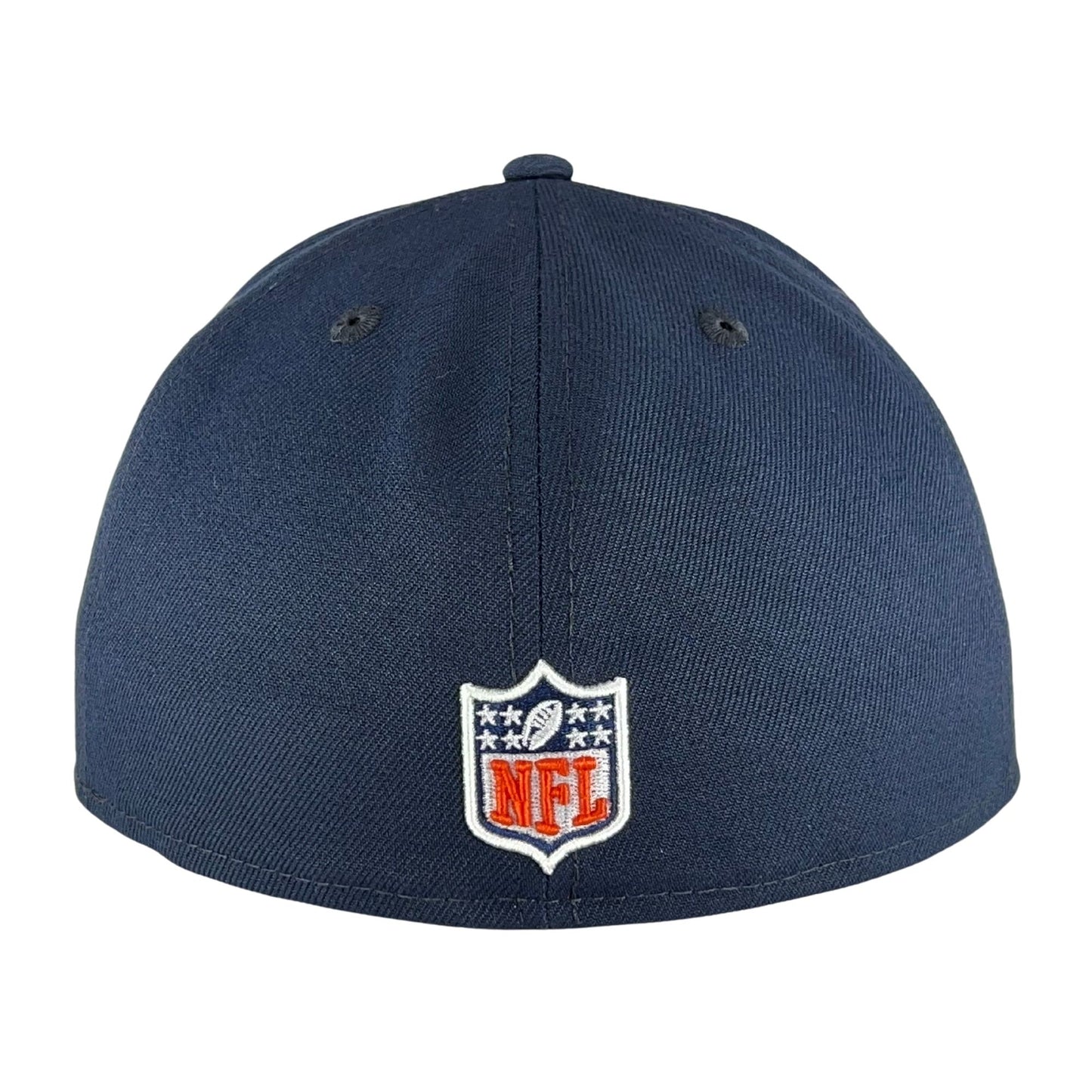 Chicago Bears B Script Logo Navy Orange New Era 59FIFTY Fitted Hat