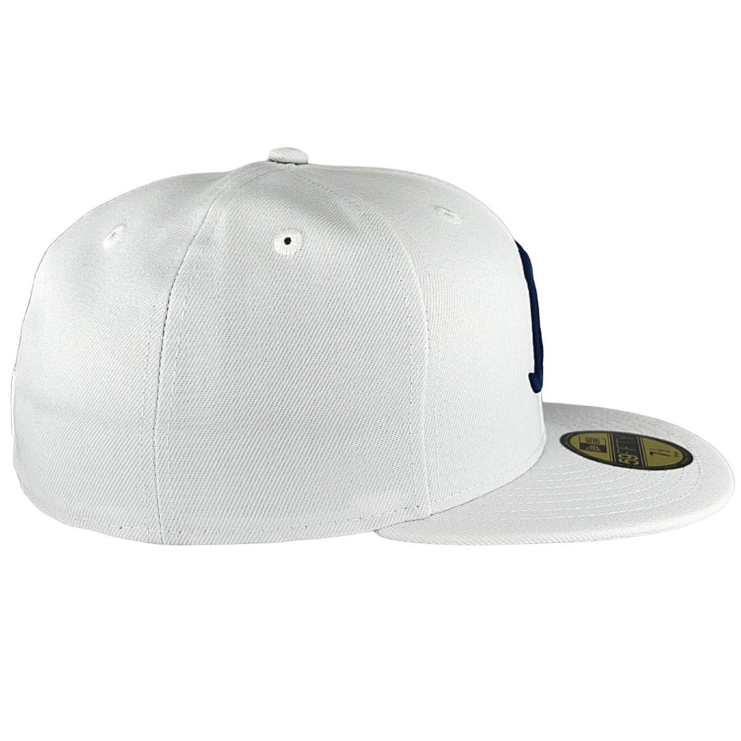 Chicago Bears B Logo Ultra White New Era 59FIFTY Fitted Hat