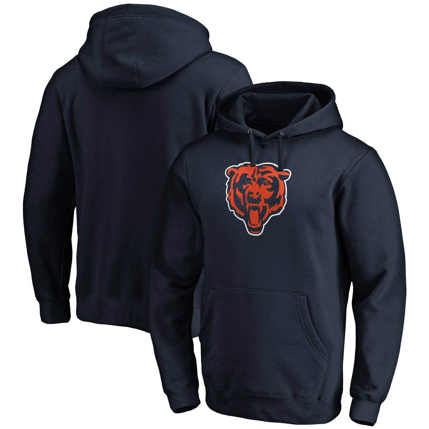 Chicago Bears Logo Pullover Hoodie - Navy